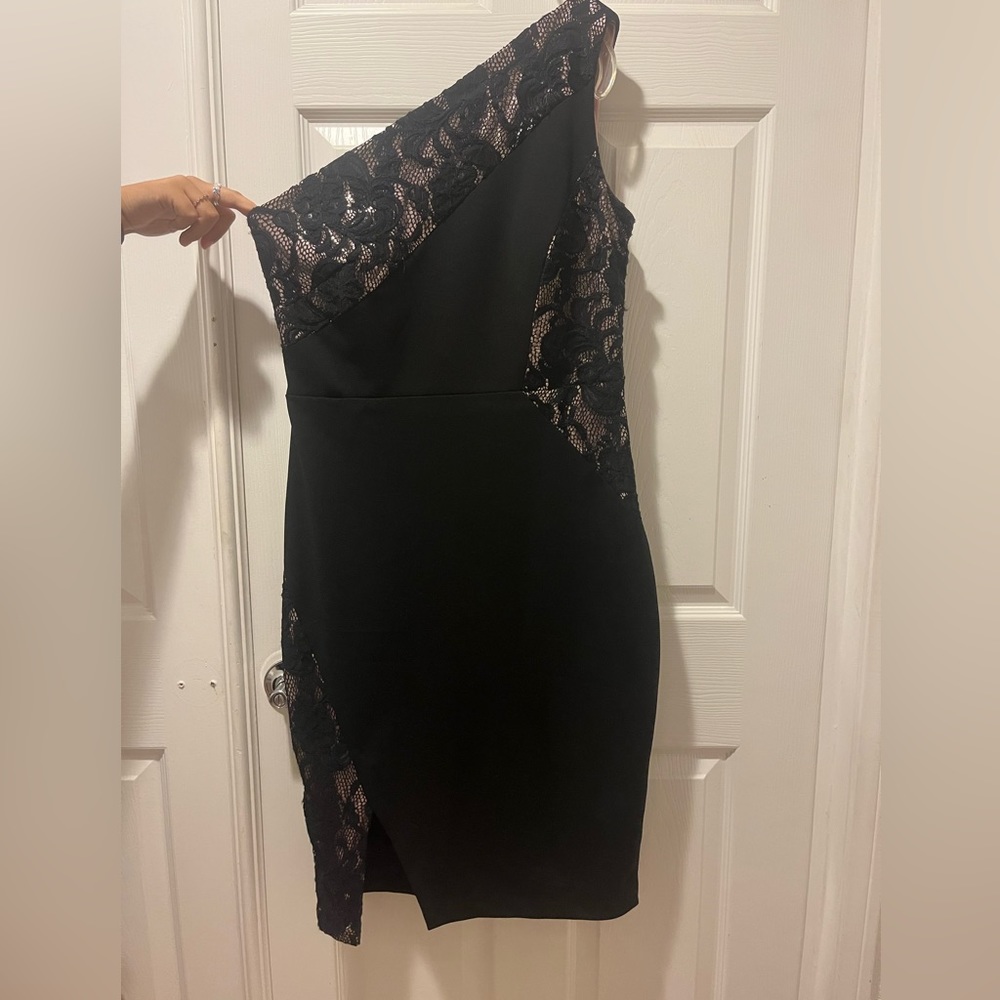 Black elegant woman’s dress
